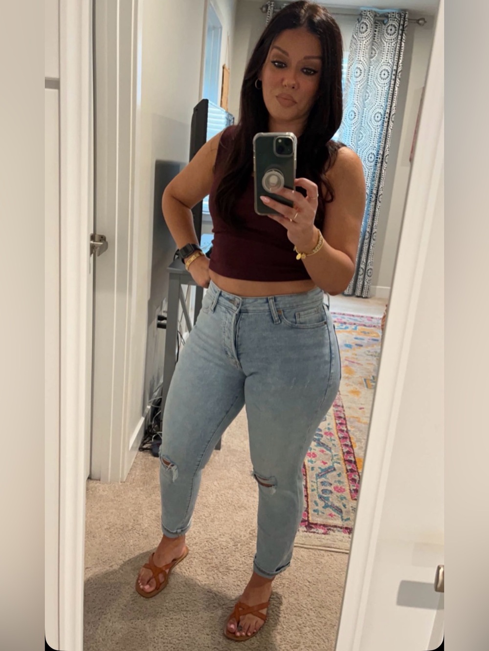 Old Navy Light Blue O.G. Straight High-Rise Jeans